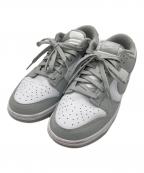 NIKEナイキ）の古着「スニーカー　NIKE　メンズ　ホワイト×グレー　DUNK LOW RETRO」｜ホワイト×グレー