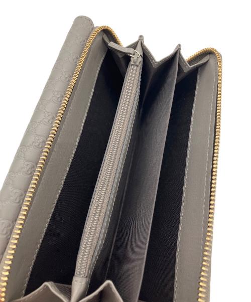 GUCCI（グッチ）GUCCI (グッチ) 長財布　GUCCI　グッチシマ　角スレ有　グレー グレーの古着・服飾アイテム