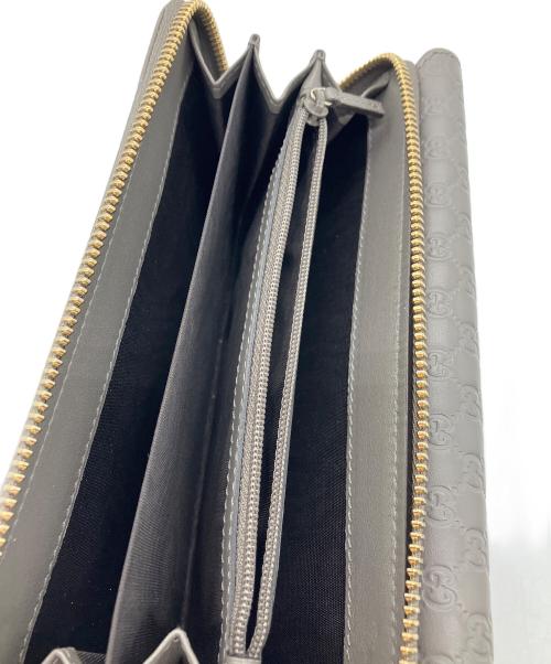 GUCCI（グッチ）GUCCI (グッチ) 長財布　GUCCI　グッチシマ　角スレ有　グレー グレーの古着・服飾アイテム
