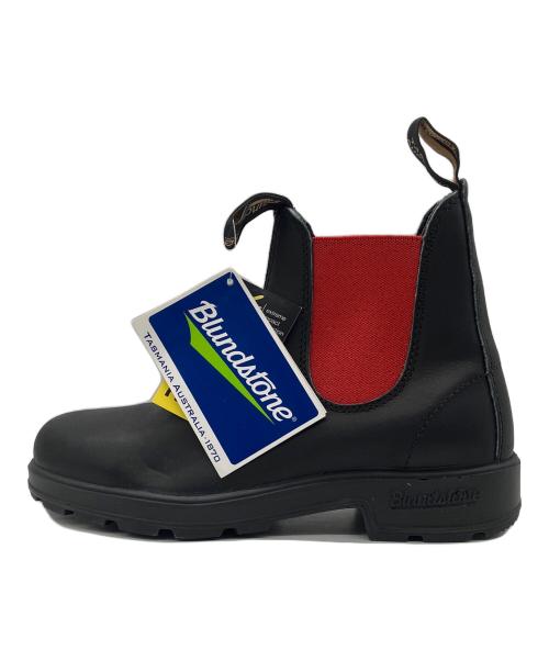BLUND STONE（ブランドストーン）BLUND STONE (ブランドストーン) ショートブーツ　BLUND STONE　レディース　ブラック　タグ付　PU/TPU RED ELASTIC SIDED V CUT ブラック サイズ:4の古着・服飾アイテム