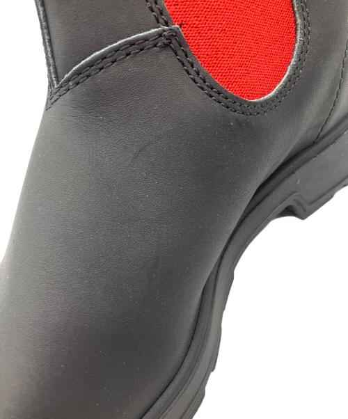 BLUND STONE（ブランドストーン）BLUND STONE (ブランドストーン) ショートブーツ　BLUND STONE　レディース　ブラック　タグ付　PU/TPU RED ELASTIC SIDED V CUT ブラック サイズ:4の古着・服飾アイテム