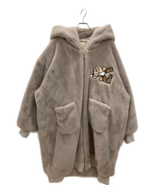 GALFY（ガルフィー）GALFY (ガルフィー) 大セレブファーコート　GALFY　メンズ　ベージュ ベージュ サイズ:無しの古着・服飾アイテム