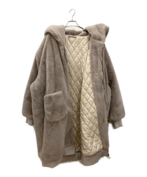 GALFY（ガルフィー）GALFY (ガルフィー) 大セレブファーコート　GALFY　メンズ　ベージュ ベージュ サイズ:無しの古着・服飾アイテム