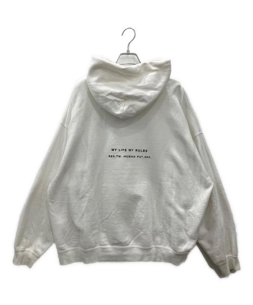 COOTIE PRODUCTIONS（クーティープロダクツ）COOTIE PRODUCTIONS (クーティープロダクツ) プルオーバーパーカー ホワイト サイズ:Sの古着・服飾アイテム
