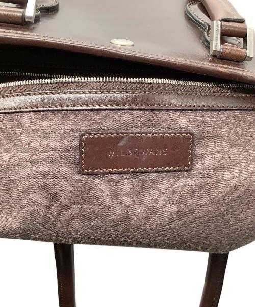 WILDSWANS（ワイルドスワンズ）WILDSWANS (ワイルドスワンズ) トートバッグ　WILDSWANS　DRUCKER　ブラウン ブラウンの古着・服飾アイテム