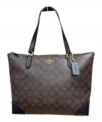 COACHコーチ）の古着「トートバッグ シグネチャー F29208」｜ブラウン