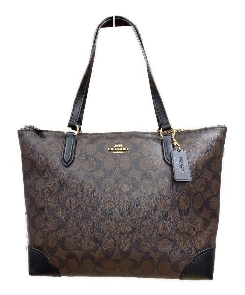 COACH（コーチ）COACH (コーチ) トートバッグ シグネチャー F29208 ブラウンの古着・服飾アイテム
