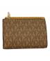 MICHAEL KORS (マイケル・コース) 3つ折り財布 イエロー×ブラウン：6000円