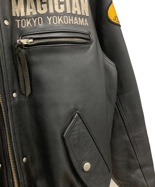 YELLOW CORN（イエローコーン）YELLOW CORN (イエローコーン) ライナー付きレザーライダースジャケット ブラック サイズ:Lの古着・服飾アイテム