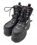 Yosukeヨースケ）の古着「ブーツ　SANMARU」｜ブラック