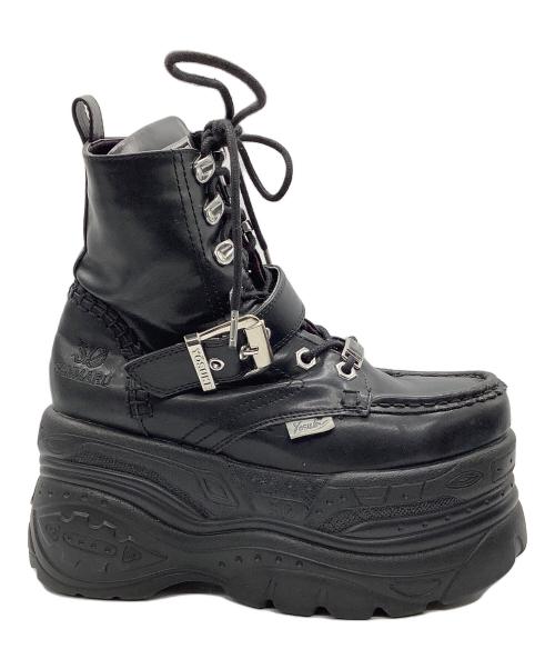 Yosuke（ヨースケ）Yosuke (ヨースケ) ブーツ　SANMARU ブラック サイズ:23の古着・服飾アイテム