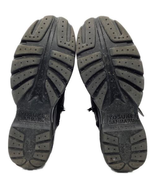 Yosuke（ヨースケ）Yosuke (ヨースケ) ブーツ　SANMARU ブラック サイズ:23の古着・服飾アイテム