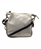 COACHコーチ）の古着「ショルダーバッグ」｜ベージュ×ホワイト