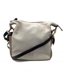 COACH（コーチ）の古着「ショルダーバッグ」｜ベージュ×ホワイト
