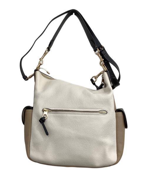 COACH（コーチ）COACH (コーチ) ショルダーバッグ ベージュ×ホワイトの古着・服飾アイテム