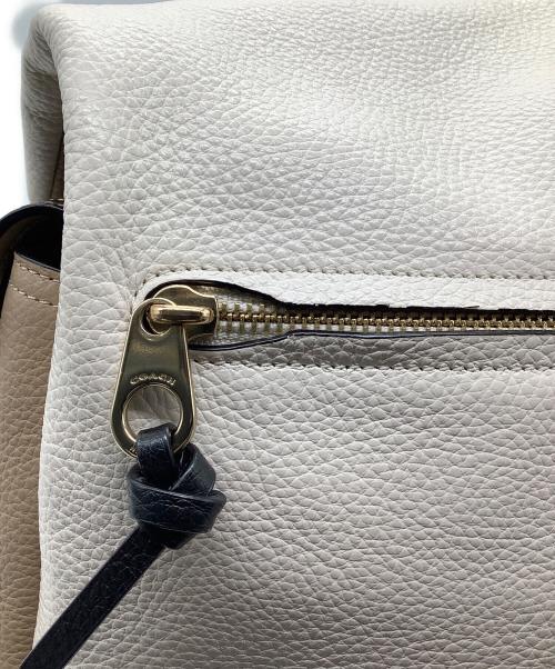 COACH（コーチ）COACH (コーチ) ショルダーバッグ ベージュ×ホワイトの古着・服飾アイテム