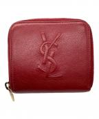 Yves Saint Laurentイヴサンローラン）の古着「2つ折り財布」｜レッド