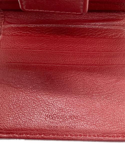 Yves Saint Laurent（イヴサンローラン）Yves Saint Laurent (イヴサンローラン) 2つ折り財布 レッドの古着・服飾アイテム