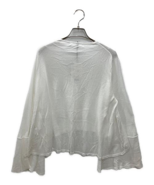 HER LIP TO（ハーリップトゥ）HER LIP TO (ハーリップトゥ) 薄手カーディガン ホワイト サイズ:Mの古着・服飾アイテム