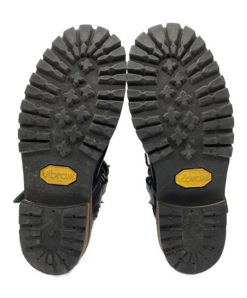 JACKROSE（ジャックローズ）JACKROSE (ジャックローズ) SLOW WEAR LION (スローウェアライオン) サイドジップブーツ OB8593JCS ブラック サイズ:Lの古着・服飾アイテム