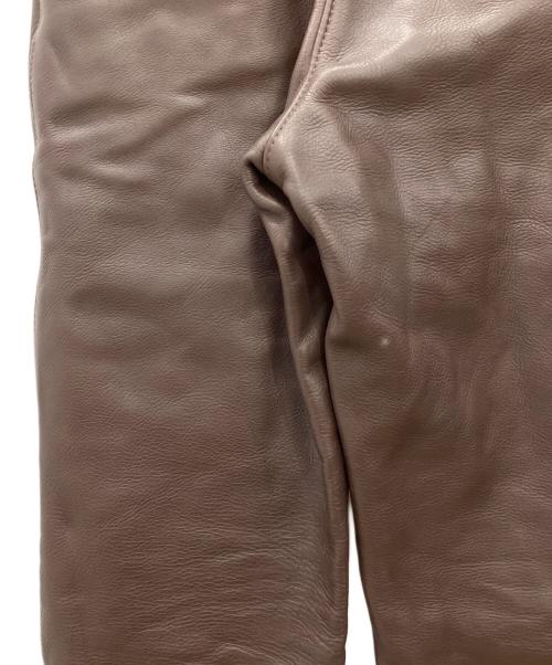 VANSON（バンソン）VANSON (バンソン) レザーパンツ ブラウン サイズ:SIZE 83.5cm (W33)の古着・服飾アイテム