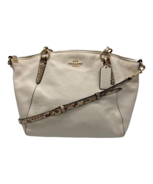 COACH（コーチ）COACH (コーチ) 2WAYバッグ F38992 ベージュの古着・服飾アイテム