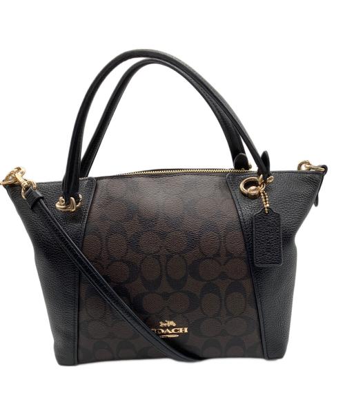 COACH（コーチ）COACH (コーチ) 2WAYバッグ C6230 ブラウン×ブラックの古着・服飾アイテム