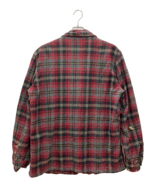 PENDLETON（ペンドルトン）PENDLETON (ペンドルトン) テーラードジャケット レッド×ブラック サイズ:SIZE Lの古着・服飾アイテム
