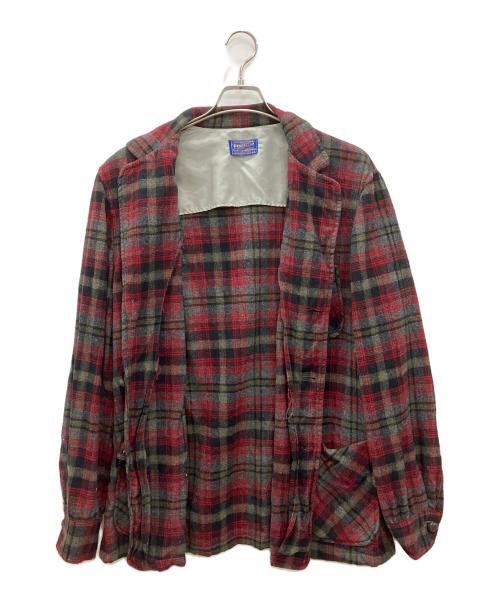 PENDLETON（ペンドルトン）PENDLETON (ペンドルトン) テーラードジャケット レッド×ブラック サイズ:SIZE Lの古着・服飾アイテム