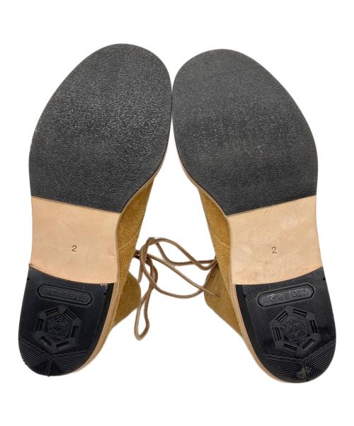 bukht（ブフト）bukht (ブフト) フリンジブーツ ベージュ サイズ:2の古着・服飾アイテム