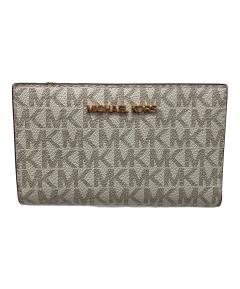 MICHAEL KORS マイケルコース/ファスナー付長財布/キャメル/カーフ/ABランク/64【中古】 MICHAEL KORS ラウンドファスナー長財布 レディース マイケルコース