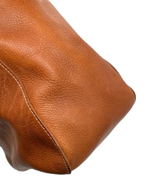 genten（ゲンテン）genten (ゲンテン) レザートートバッグ ブラウンの古着・服飾アイテム