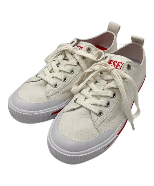 DIESEL（ディーゼル）DIESEL (ディーゼル) ローカットスニーカー ホワイト サイズ:25.5の古着・服飾アイテム