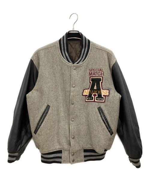 ABAHOUSE（アバハウス）ABAHOUSE (アバハウス) 切替スタジャン グレー サイズ:Freeの古着・服飾アイテム