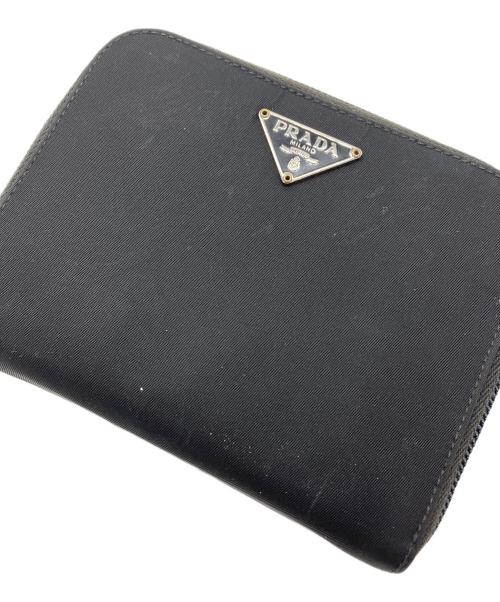 PRADA（プラダ）PRADA (プラダ) 2つ折り財布 ブラックの古着・服飾アイテム