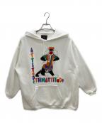 GARMENT GRAPHICSガーメント グラフィック）の古着「プルオーバーパーカー」｜ホワイト