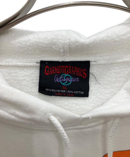 GARMENT GRAPHICS（ガーメント グラフィック）GARMENT GRAPHICS (ガーメント グラフィック) プルオーバーパーカー ホワイト サイズ:XLの古着・服飾アイテム