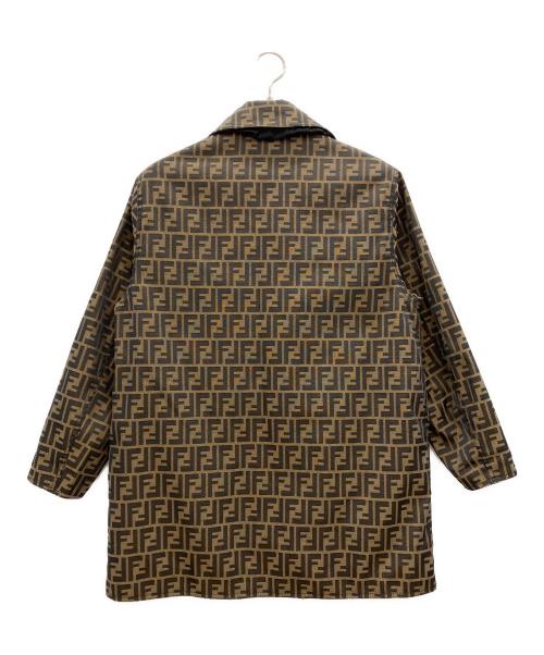 FENDI JEANS（フェンディ ジーンズ）FENDI JEANS (フェンディ ジーンズ) リバーシブルコート ブラウン×ブラック サイズ:38の古着・服飾アイテム