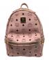 MCM（エムシーエム）の古着「スタッズリュック」｜ピンク