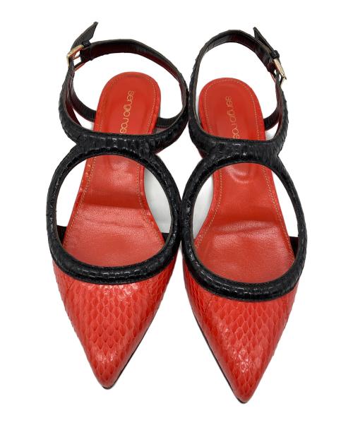 sergio rossi（セルジオロッシ）sergio rossi (セルジオロッシ) パンプス レッド サイズ:Mの古着・服飾アイテム