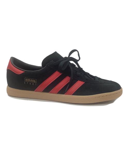 adidas（アディダス）adidas (アディダス) スニーカー Stadt ブラック×レッド サイズ:29.5cmの古着・服飾アイテム