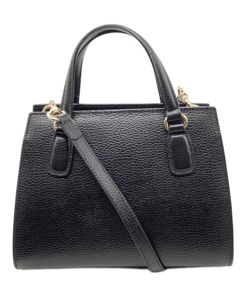 GUCCI（グッチ）GUCCI (グッチ) インターロッキングG2WAYバッグ 607722 ブラックの古着・服飾アイテム