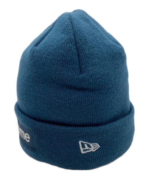 SUPREME（シュプリーム）SUPREME (シュプリーム) New Era (ニューエラ) ニット帽　Supreme　New Era ブルーの古着・服飾アイテム