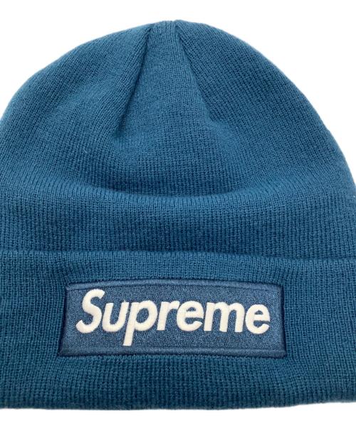 SUPREME（シュプリーム）SUPREME (シュプリーム) New Era (ニューエラ) ニット帽　Supreme　New Era ブルーの古着・服飾アイテム