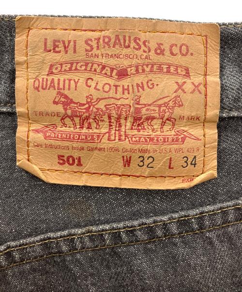 LEVI'S（リーバイス）LEVI'S (リーバイス) 先染めブラックデニムパンツ ブラック サイズ: 81cm (W32)の古着・服飾アイテム