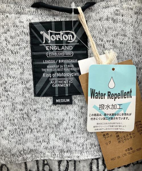 Norton（ノートン）Norton (ノートン) ジップジャケット グレー サイズ:MEDIUMの古着・服飾アイテム