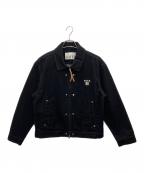 SATURセター）の古着「デニムジャケット」｜ブラック