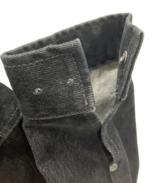 SATUR（セター）SATUR (セター) デニムジャケット ブラック サイズ:Mの古着・服飾アイテム