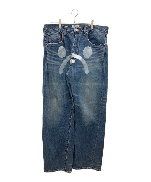 A BATHING APE（アベイシングエイプ）A BATHING APE (アベイシングエイプ) デニムパンツ インディゴ サイズ:Lの古着・服飾アイテム