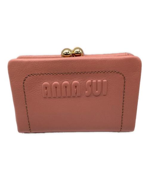 ANNA SUI（アナスイ）ANNA SUI (アナスイ) 2つ折り財布 ピンクの古着・服飾アイテム